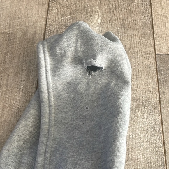 Bklyn Men's Size Large Hooded Sweatshirt Denim Jean Jacket - Picture 4 of 8